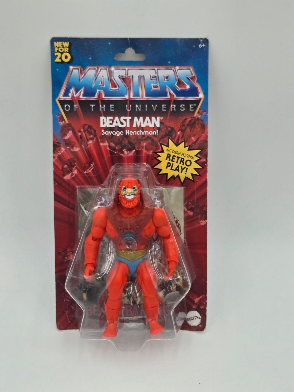 MOTU Origins Beast Man Action Figure Mattel Retro Carded 2020